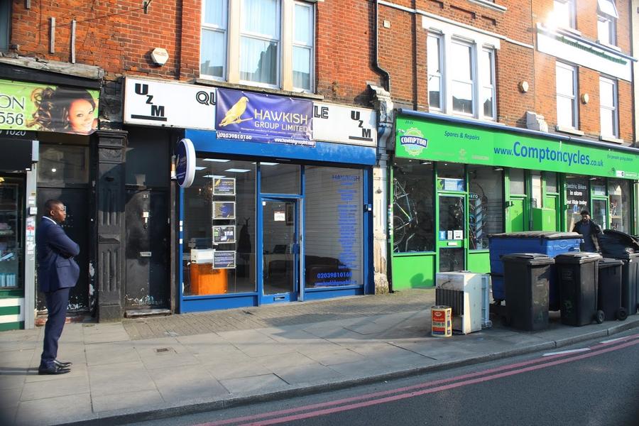 Hawkish Group Limited shopfront on the high street