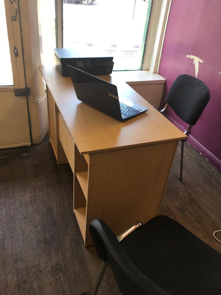 The first Hawkish Group desk setup in New Eltham